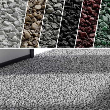 Gravier PBR 01 SBSAR Modèle 3D