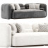 Sofa Scandinavian Style Velvet - Adamari