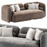 Sofa Scandinavian Style Velvet - Adamari