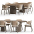 Table and Chairs Gubi Holly Home and Moon - toxirow