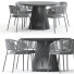Mesa y sillas Kave Home Mate Outdoor and Jeanette - toxirow