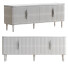 ТВ тумба Homary Off White Contemporary 4 Doors - toxirow