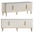 ТВ тумба Homary Off White Contemporary 4 Doors - toxirow