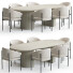 Table and Chairs Gubi Solana and Moon - toxirow
