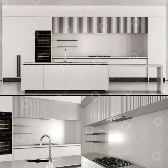 Kuchnia Modern White model 3D