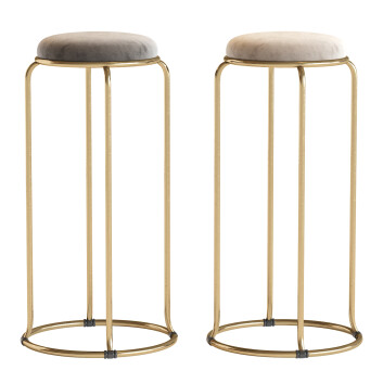 Барний стілець Litfad Scandinavian Stackable Armless Round Seat Backless Barstool