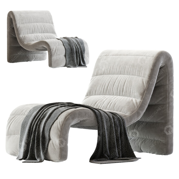 Sillón Coco Republic Modern Zurich Occasional Modelo 3D
