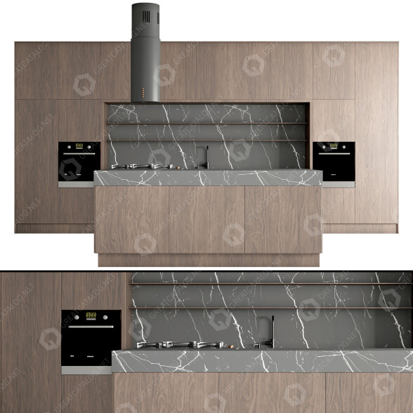 Kuchnia Modern 02 model 3D