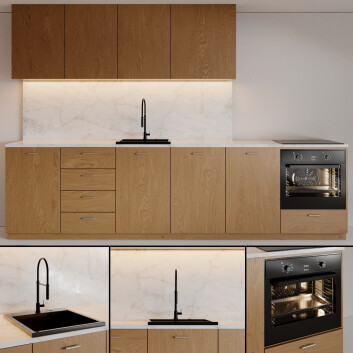 Küche  Modern 1 3D-Modell