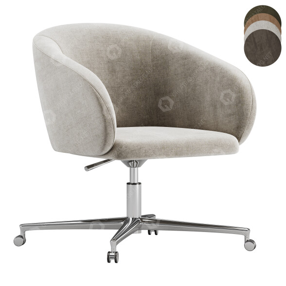 Office Chair Zilio Aldo & C Nasu Swivel 3D model
