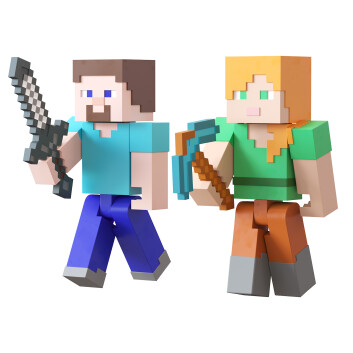 Іграшки Lego Minecraft Steve and Alex 3D модель