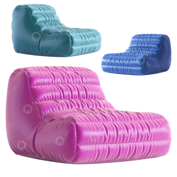 Krzesło workowe Pool Float model 3D