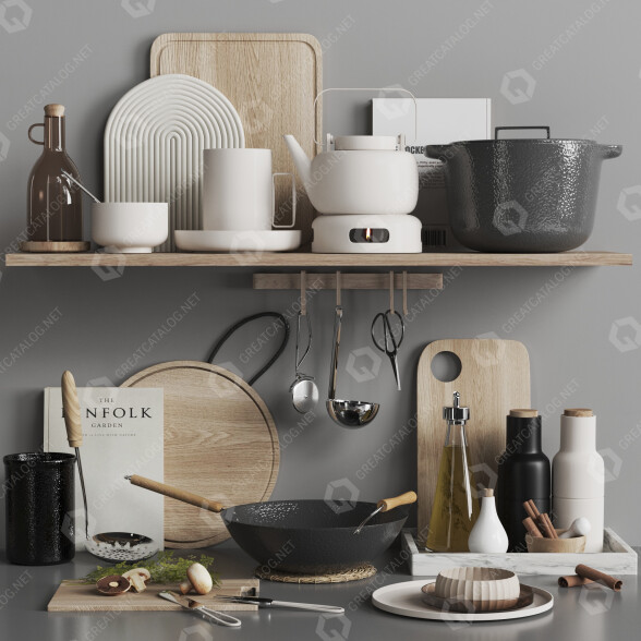 Декор Kitchen Accessories 042 3D модель