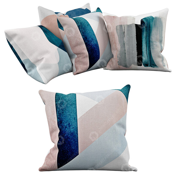 Kissen Watercolor 3D-Modell