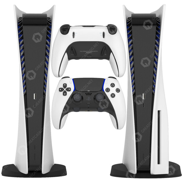 Konsola do gier i kontroler Sony PlayStation 5 Dual Sense Edge model 3D