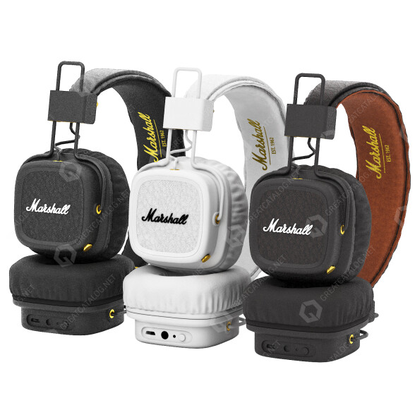 Навушники Marshall Major Two Bluetooth 3D модель