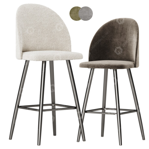Барний стілець Soft Loft Back 3D модель