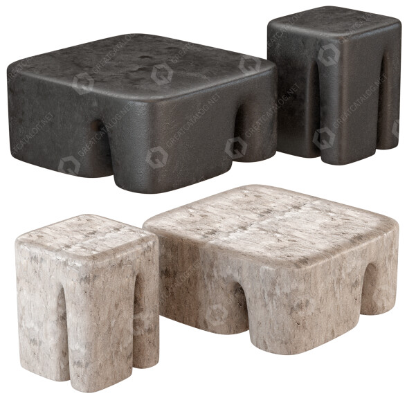 Tables basses Collector Elephant modèle 3D