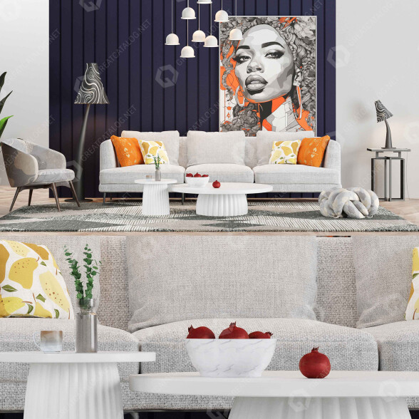 Вітальня Modern Interior Set 383 3D модель