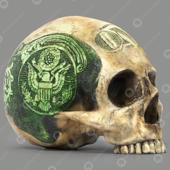 Statuetka Skull Head model 3D