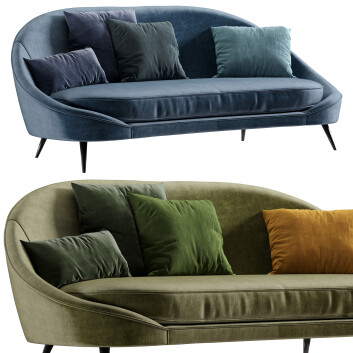 Sofa Vibieffe 85 Nido Curved