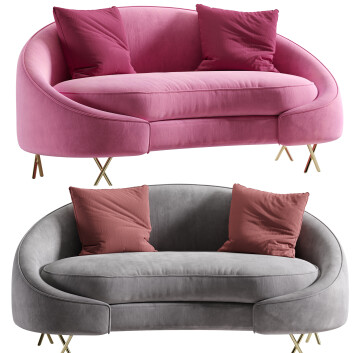 Диван Loveseat Lula by Willa Arlo Interiors 3D модель