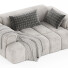 Sofa Litfad Contemporary Arm Set 2 - 3dcloudd