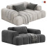 Sofa Litfad Contemporary Arm Set 2 - 3dcloudd