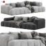 Sofa Litfad Contemporary Arm Set 3 - 3dcloudd