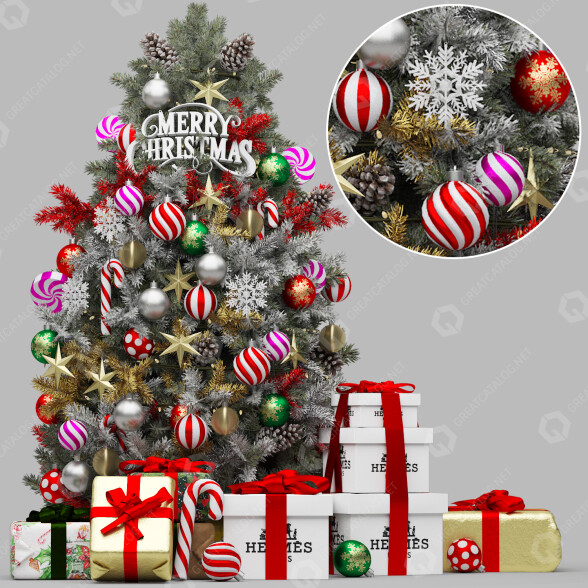 Декор Christmas Tree 01 3D модель