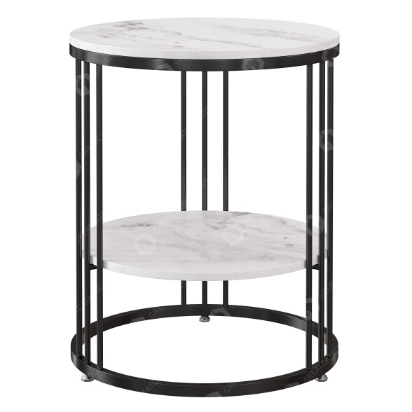 Stolik kawowy Marble 2 Tier model 3D