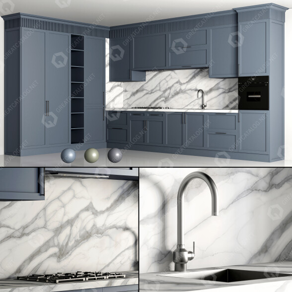 Kuchnia Neoclassic 04 model 3D