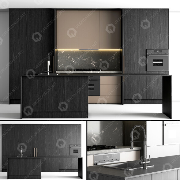 Kuchnia Modern 06 model 3D