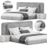 Lit et tables de chevet Felini Soft - 3dcloudd