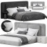 Lit et tables de chevet Felini Soft - 3dcloudd