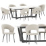 Table and Chairs Rove Concepts Dining Set 72 - zvezdaboy