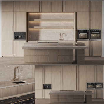 Cuisine  Set 040 Modèle 3D