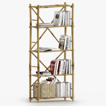 Стелаж та книги Natural Bamboo Bookshelf Store