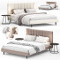 Кровать и тумбочки Hartley by Room & Board - Secretive 3d design