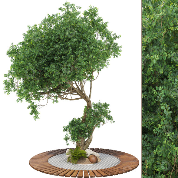 Árbol Conjunto de Colección 129 Modelo 3D