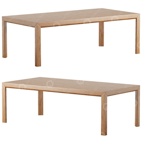 Table Baker McGuire Antoine 3D model