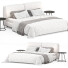 Cama y mesitas de noche Paola Zani Igea - Secretive 3d design