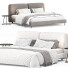Cama y mesitas de noche Paola Zani Igea - Secretive 3d design