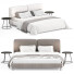 Cama y mesitas de noche Paola Zani Igea - Secretive 3d design