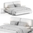 Cama y mesitas de noche Paola Zani Igea - Secretive 3d design