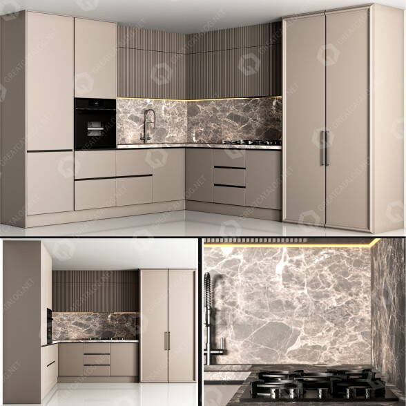 Kuchnia Modern 07 model 3D
