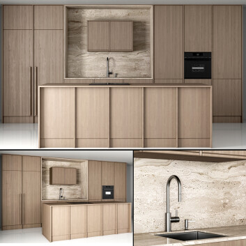 Kuchnia  Modern 08 Model 3D