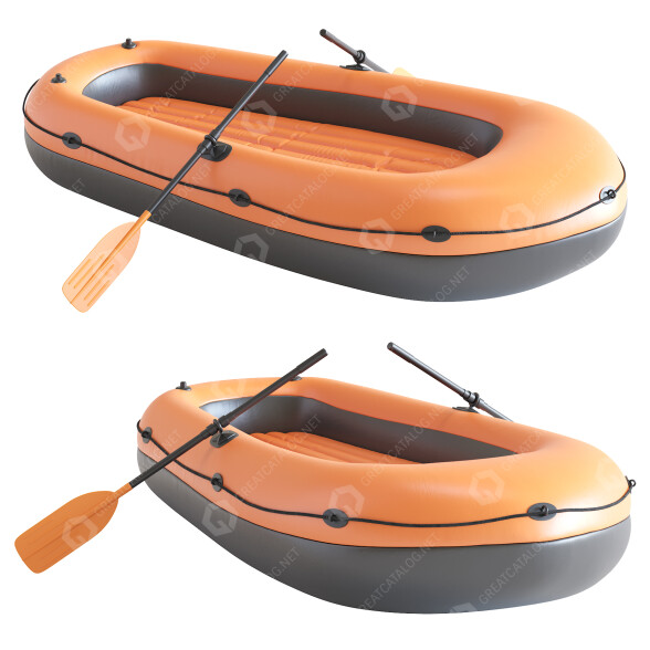 Човен Inflatable Set 3D модель