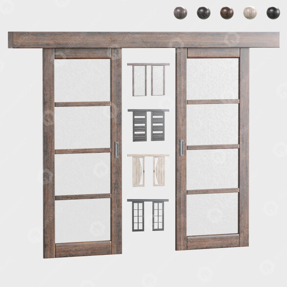 Drzwi Sliding model 3D