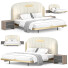 Cama y mesitas de noche Homary Modern Floating Faux - Secretive 3d design